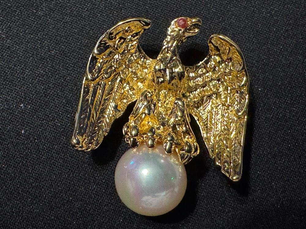Vintage Ann Hand Liberty Eagle Pin D.C. Designed “The Hillary Pin”